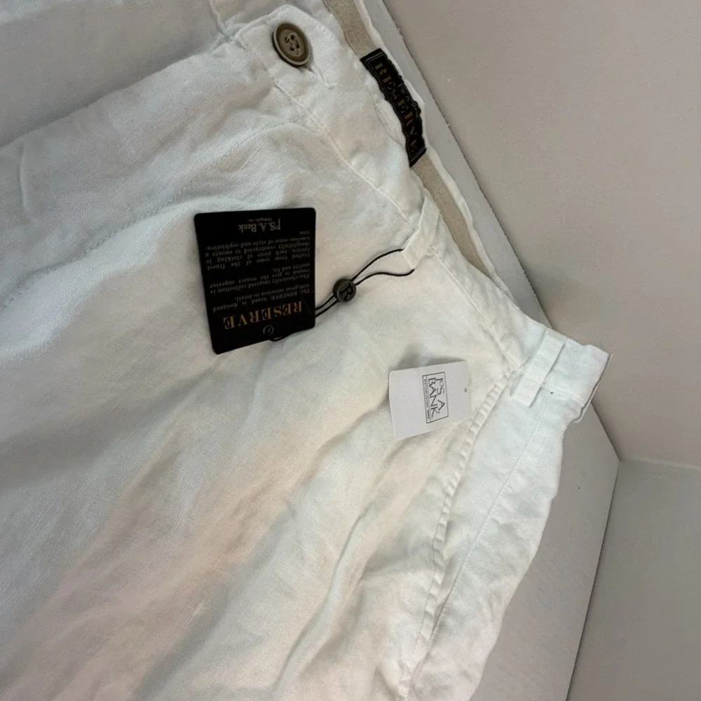 JoS.‎ A Bank Men's White Linen Blend Reserve Shorts Size 44R NWT Beach Vacation